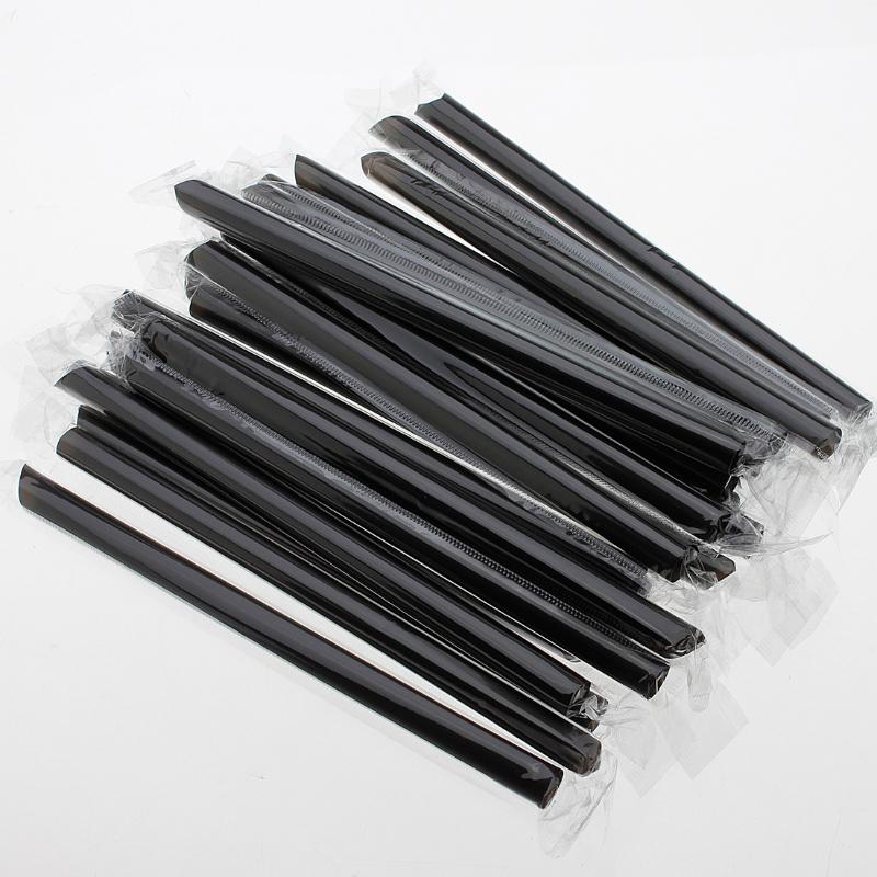 

Drinking Straws 100pcs 7" Big Milkshake Bubble Boba Milk Tea Plastic Thick Smoothie Cold Drinkware Bar Accessories