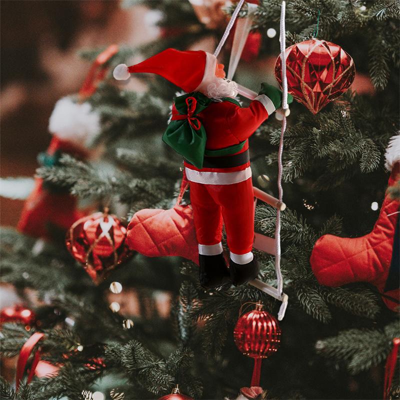 

Christmas Decorations Merry Decoration Climbing Rope Ladder Santa Claus Pendant Hanging Doll Tree Ornament Outdoor Home Drop