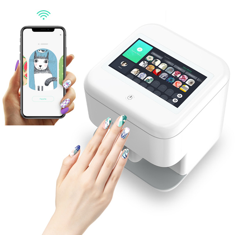 

48W 3D Nail Art Printer Wireless Salon Equipment with Touch Screen DIY Pattern Photos Printing Machine Professional Manicure Set Nails Tools