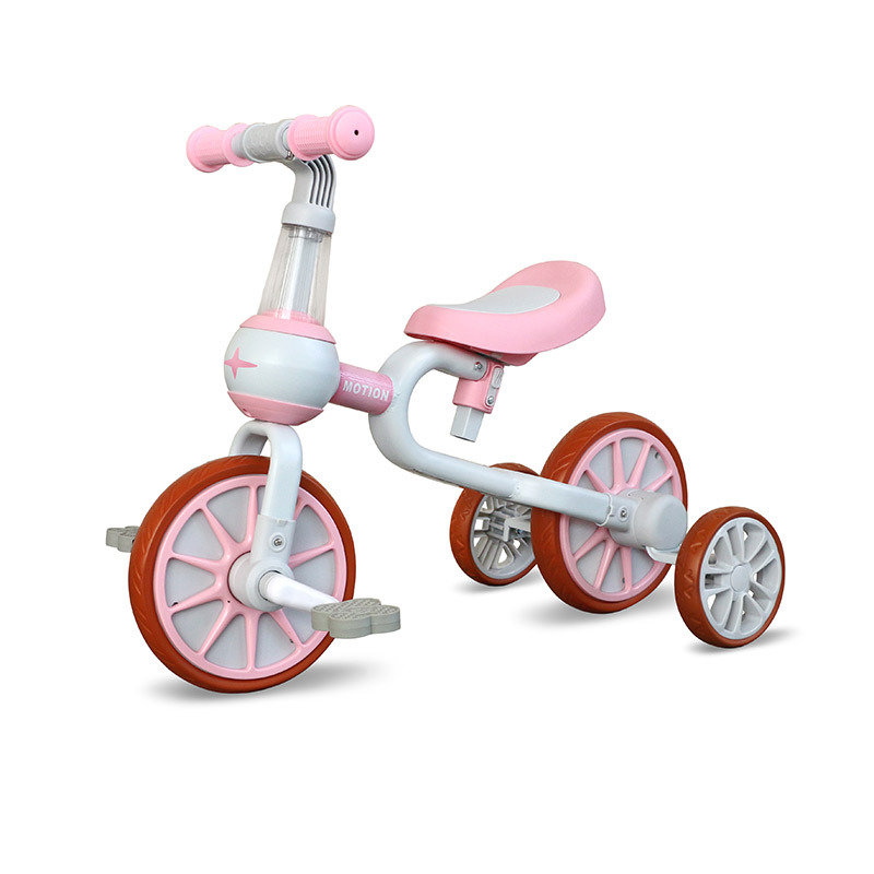 

1- 5 Years Baby Walker Scooter BikeUltralight Kids Riding Bicycle Kids Balance Bike Auxiliary Wheel No-Pedal Learn To Ride, Multi-color