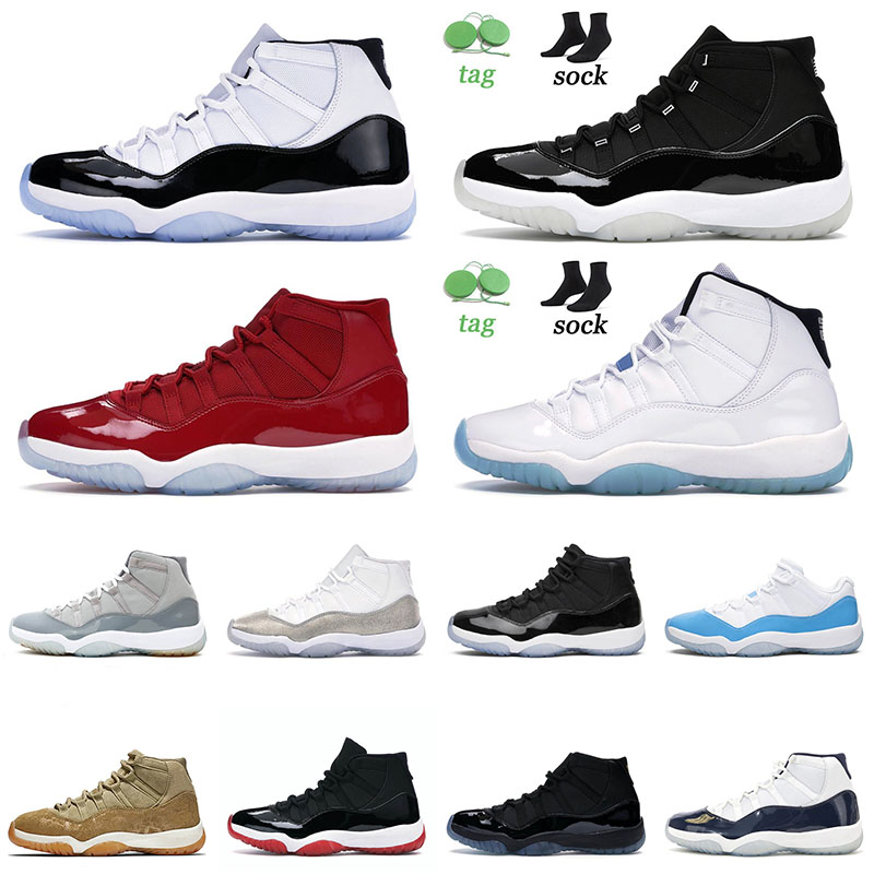 

High Quality 2021 Basketball Shoes 25th Anniversary Legend Blue Mens Women Jumpman Bred 11 11s Air Jorden Jodan Jodon Trainers Retro Sneakers 36-47