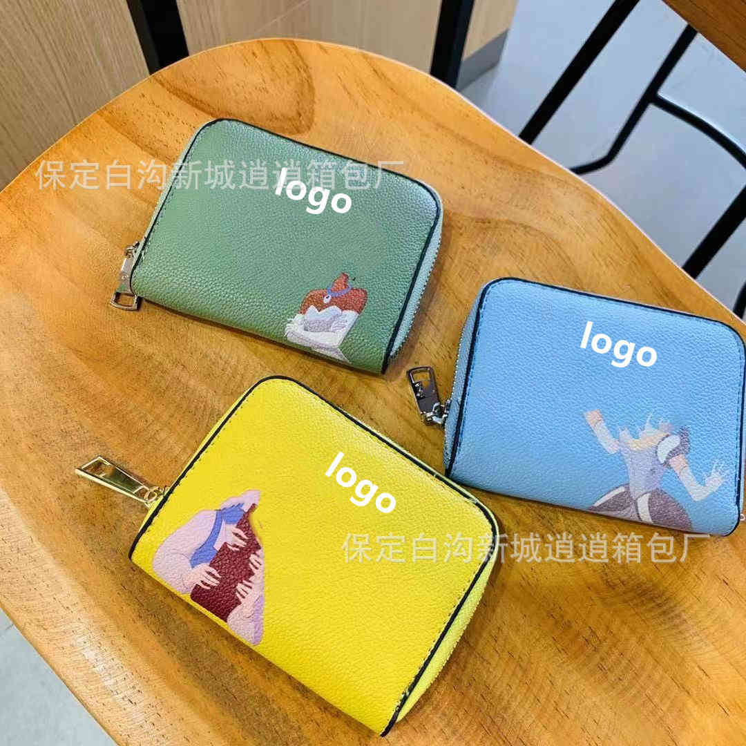 

2021 summer new Princess Cinderella short lady holds long wallet makaron color card bag GVHI