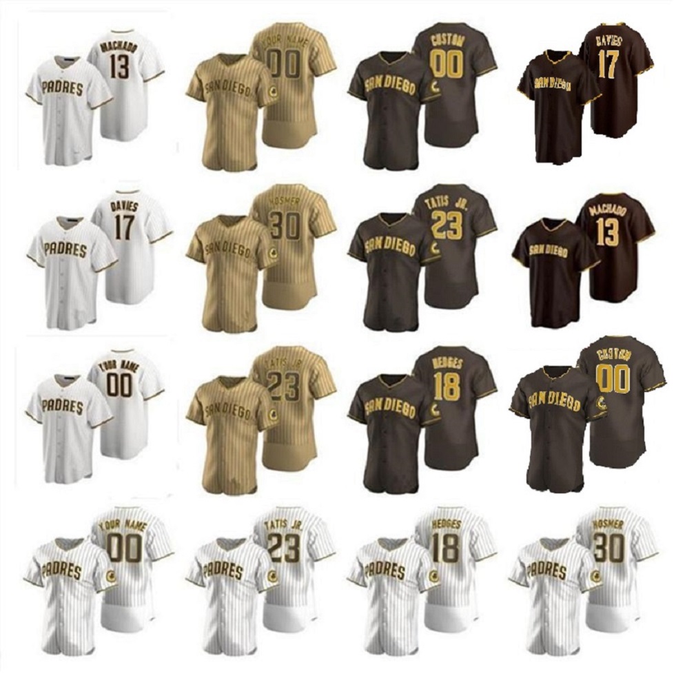 

20 21 San Diego 23 Fernando Tatis Jr. jersey Padres 13 Manny Machado 9 Jake Cronenworth 19 Tony Gwynn 29 Dinelson Lamet Baseball Jerseys, Blue;black