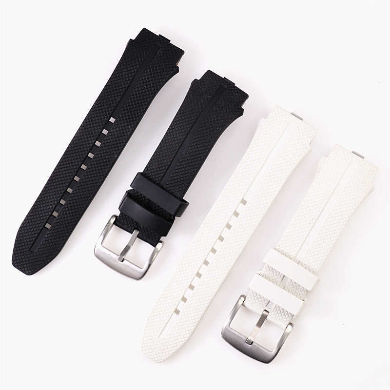 

Suitable for Lg Watch Urbane 2 Lte Lg W200 Smart Watch Silicone Rubber Strap Wristband Bracelet Black White Belt Band H0915