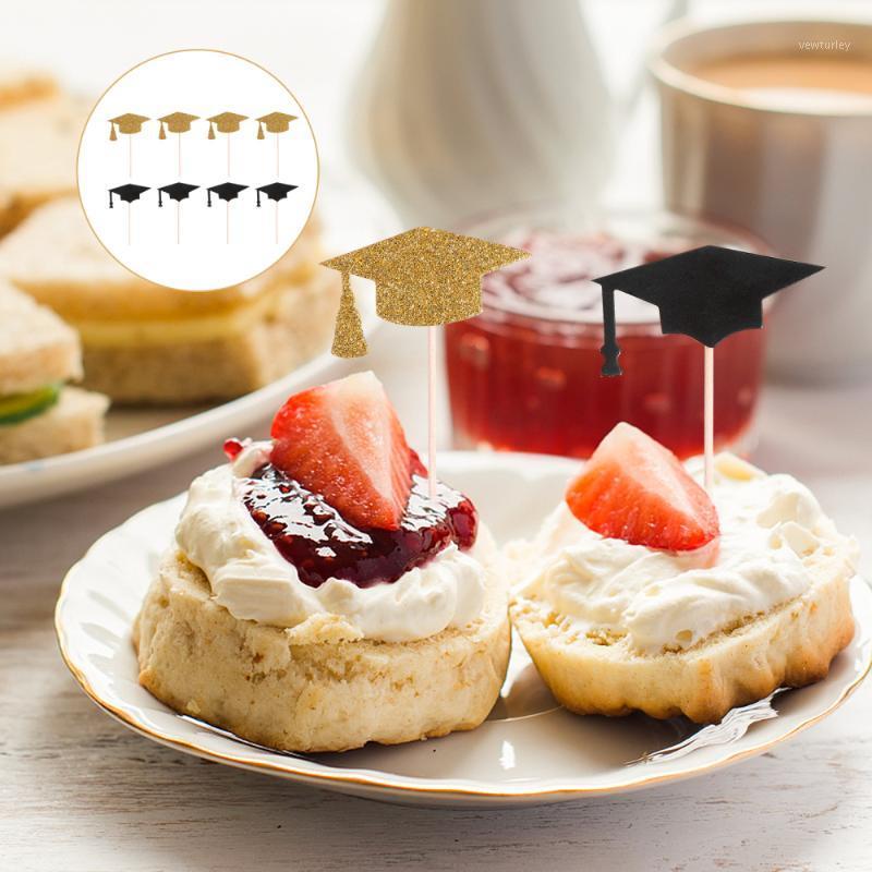 

Party Decoration 40pcs 2021 Graduation Cupcake Toppers Dessert Cake Ornaments Supplies