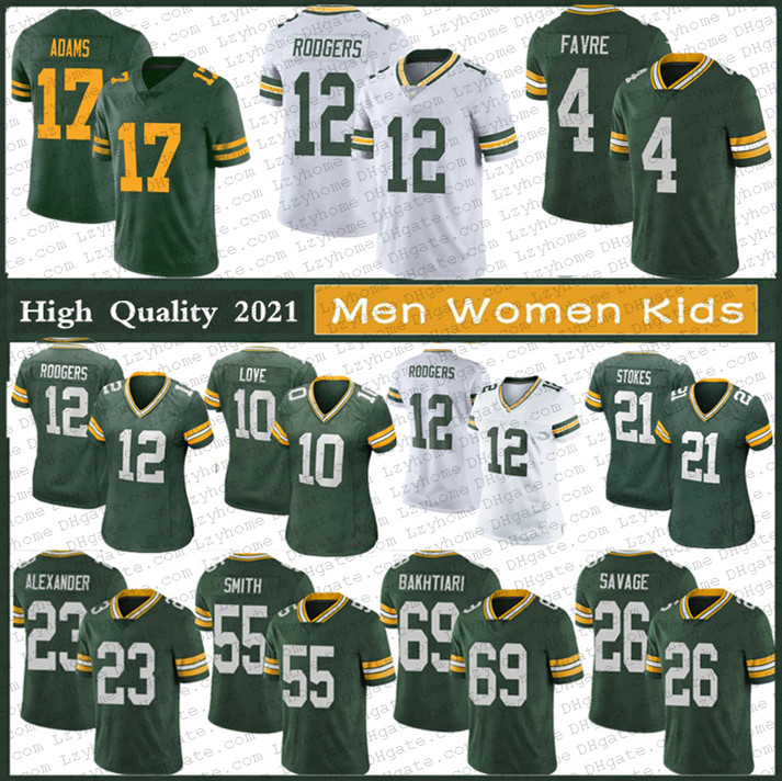 

12 Aaron Rodgers 33 Jones 21 Eric Stokes Football Jerseys Mens Women Youth Kids 69 Bakhtiari 10 Love 17 Davante Adams 23 Jaire Alexander Za'Darius Smith Darnell Savage, My store(lzyhome)