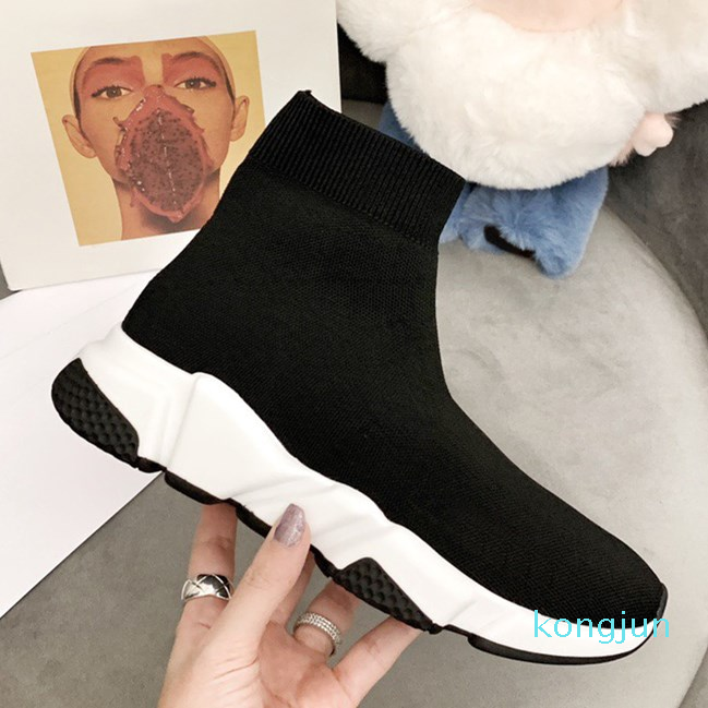 

Designer- high quality men women socks shoes thick soled knit stretch soles training footwear boots sports shoes