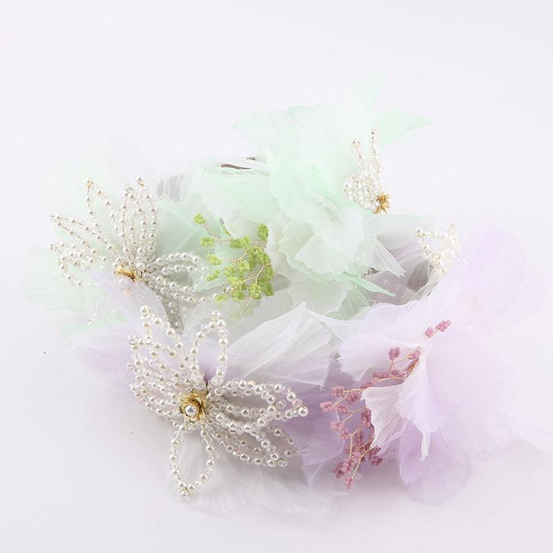 

Hair Clips & Barrettes Azalea Pearl Flower Headband Fashion Simple Lace Cloth Elegant Hoop Ladies Street Accessories 885, Golden;silver