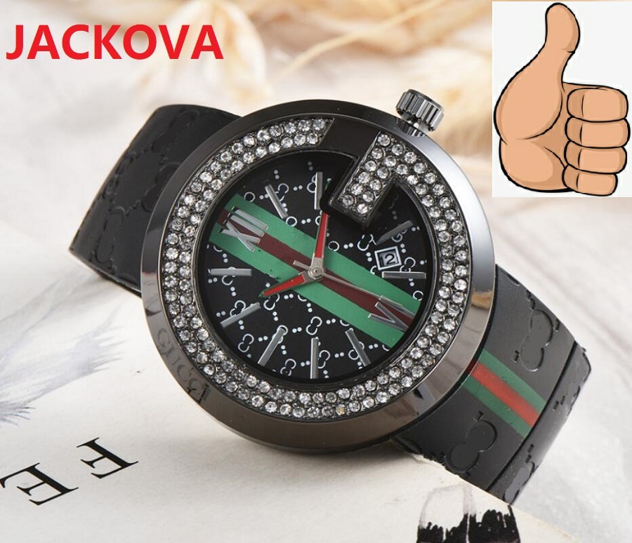 

Hottest fashion womens watch men 43mm big diamonds ring bezel Sapphire Cystal Ladies watches rubber silicone waterproof Wristwatches, As pic