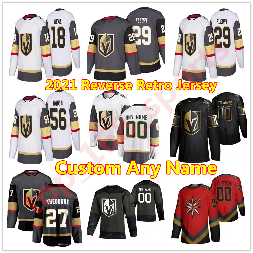 

Vegas Golden Knights 2021 Reverse Retro Hockey Jerseys Erik Haula Jonathan Marchessault Reilly Smith Paul Stastny Alex Tuch Custom Stitched, As pic