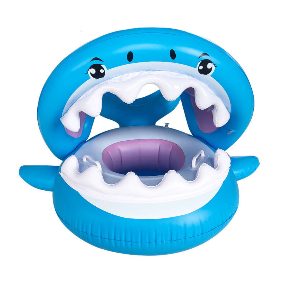 

Swimming ring Shark with awning cartoon baby swimming circle lifebuoy