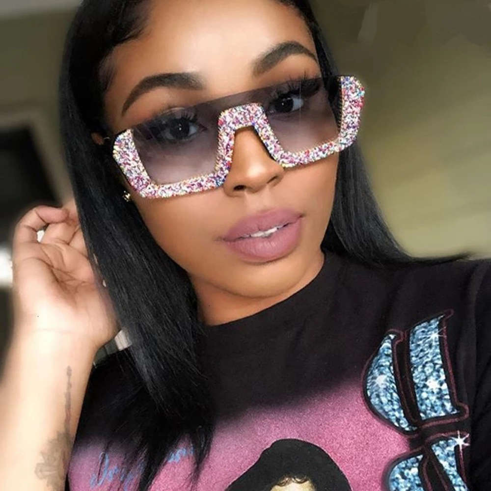 

Highend accessories Vintage Classy Cat Eye Sun Glass For Women Shop Polarized Outdoor Luxury Bling Rhintone Half Flat Top Sunglass, Black
