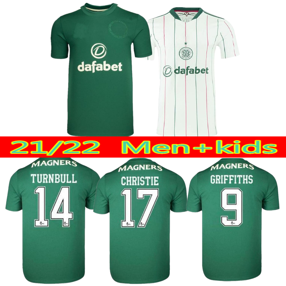 

21/22 Celtic soccer jersey EDOUARD BROWN DUFFY TAYLOR CHRISTIE fans player version jersey 2021 2022 away goalkeeper Men Kids Kit socks full, Black;yellow