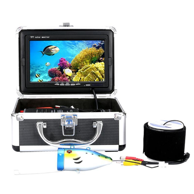 

Fish Finder 7Inch 1000tvl Underwater Fishing Video Camera Kit 12PCS LED Infrared La
