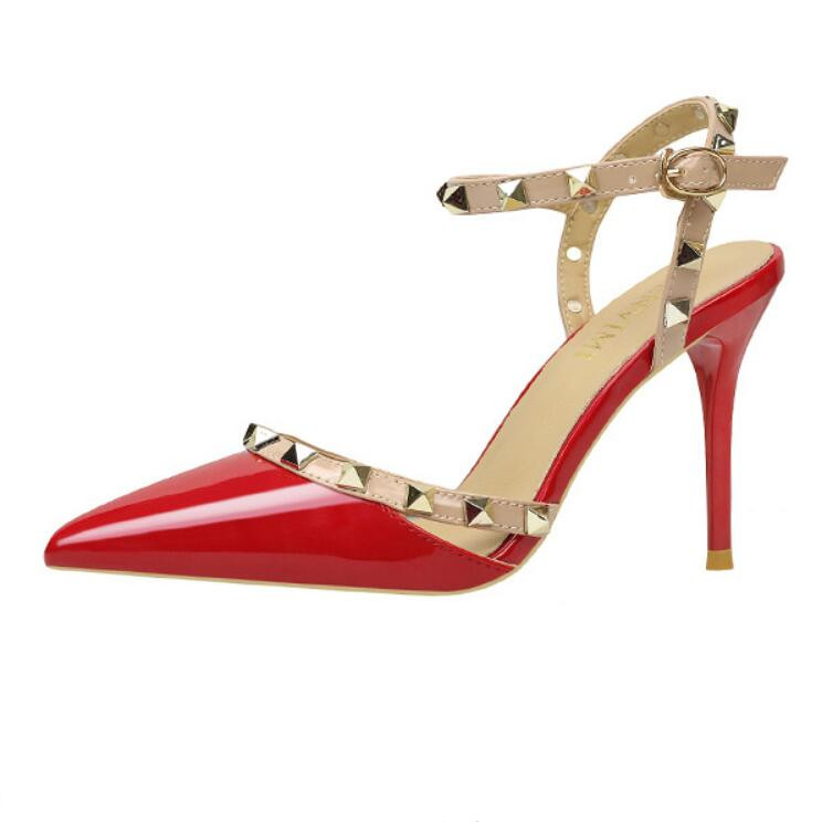 

2022 Rhinestone wedding shoes bridal gold heels designer pumps fashiondesigner women shoes lilac silver blue, Black