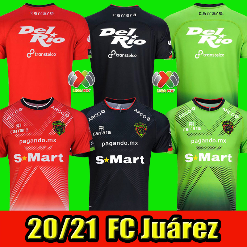 

LIGA MX 2021 FC Juárez Soccer Jerseys Juarez 20/21 Mexico Men home red away green Football shirts customized Mexiko Uniforms, Juárez away + patch