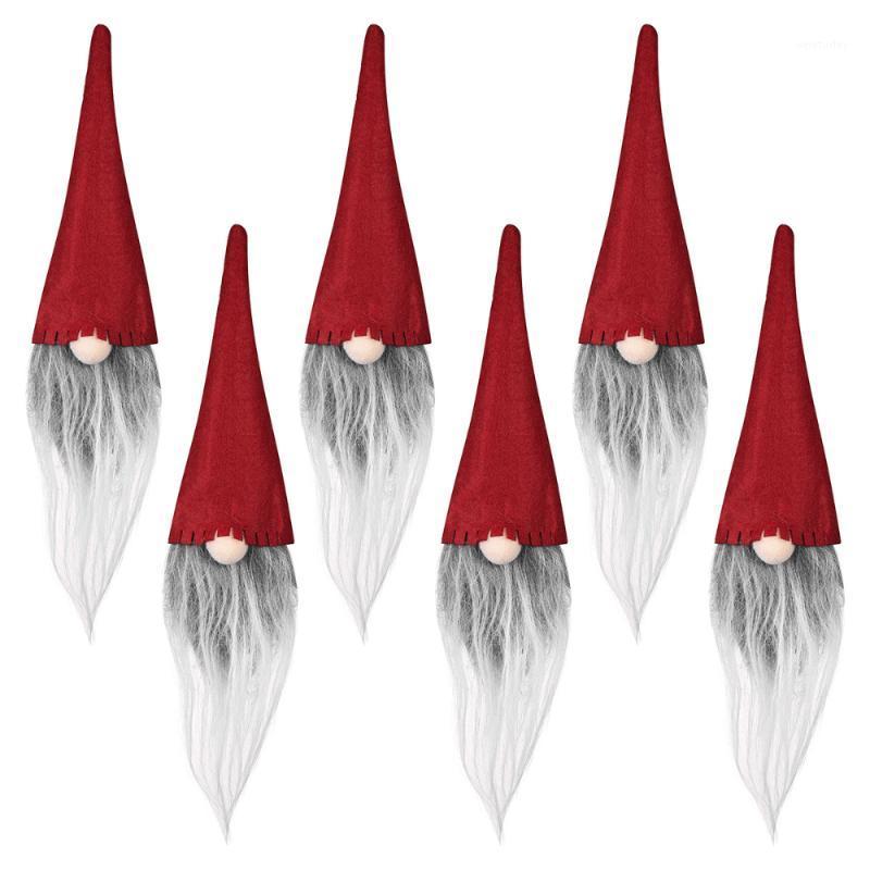 

Party Decoration Amosfun 6pcs Red Christmas Hat Bottle Set Cover Bar Restaurant Super Room Decorations For El Home