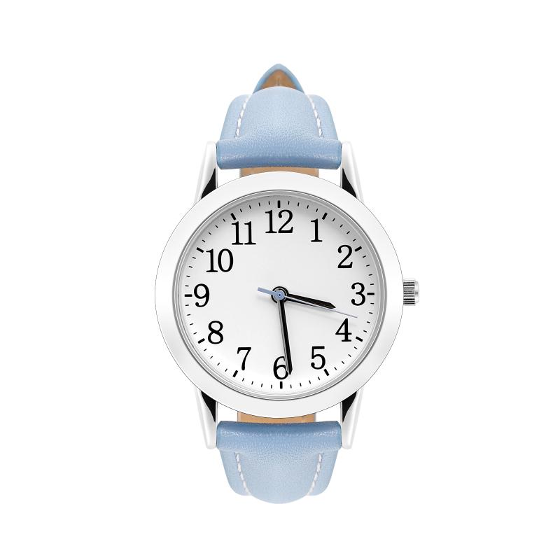 

Wristwatches Fashionable Casual Watch Waterproof Girls Leather Strap Wrist Decorative, As shown