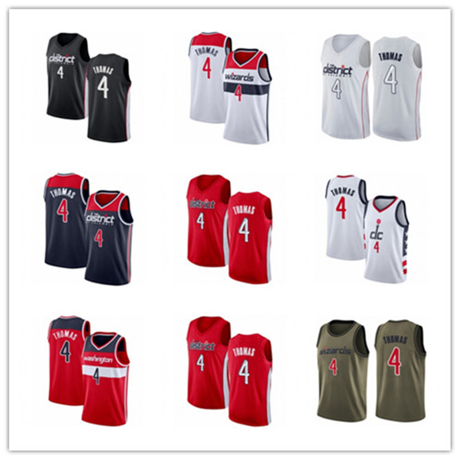

basketball Isaiah custom men women youth 4 Thomas WashingtonWizard basketball jerseys 2021 red Blue jersey leave number name, Black;red