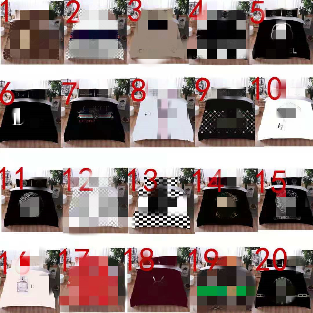 

Luxury Design Letter Printing Bedding Set Hypoallergenic Twin Suite Suitable For Friends/family/adults With 1 Duvet Cover + 2 Pillowcases, No.4