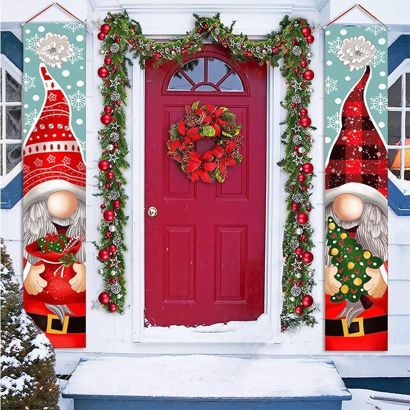 

Christmas Decorations Outdoor Merry Porch Door Banner Hanging Ornaments Decoration For Home Xmas Navidad 2021 Happy Year 2022