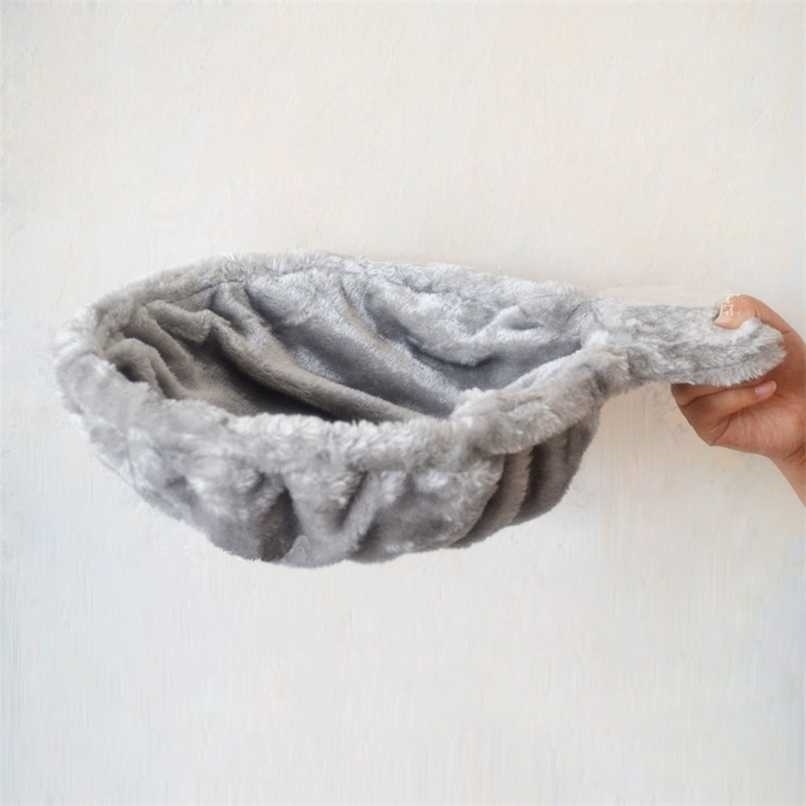 

Cat Sleeping Hammock Hanging Install On Cat Tree Plush Hammock Bed Dia 30cm/35cm Pet Products 211106