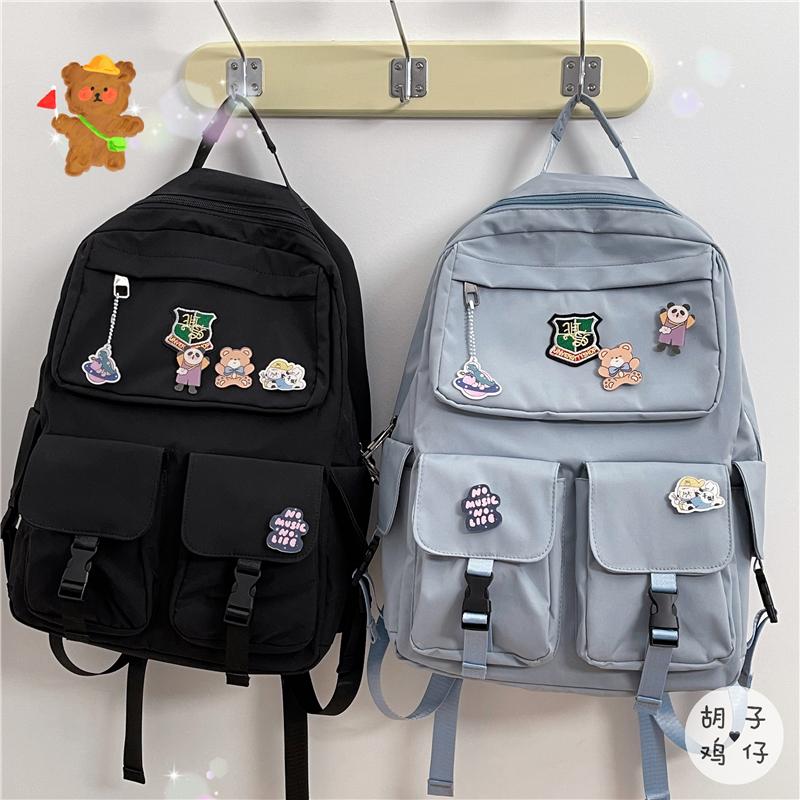 

Backpack YJ972 2021 Retro Girl Student Female Campus School Bag Large Capacity