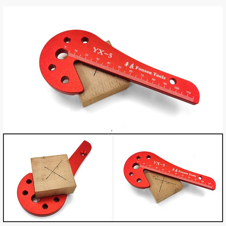 

Professional Hand Tool Sets 45/90 Degree Right Angle Line Gauge Carpenter Ruler Center Finder Woodworking Square Scribe Woodwork Measuring