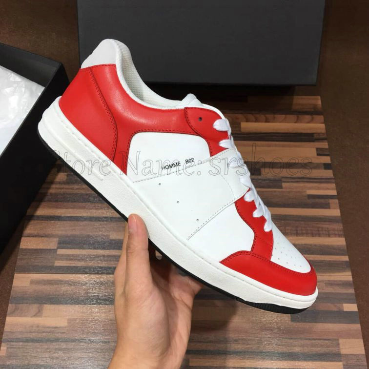 

Homme B02 Calfskin Sneaker Mens Designer White Leather Shoe Multicolor Luxurys Italy Brand BO2 Trainer Runner Casual Sneakers, Black