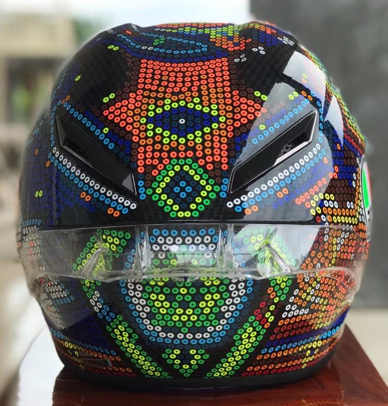 

Motorcycle Helmets Full Face Helmet Mexico Beads Motocross Racing Motobike Riding Casco De Motocicleta Four Season, With clear visor