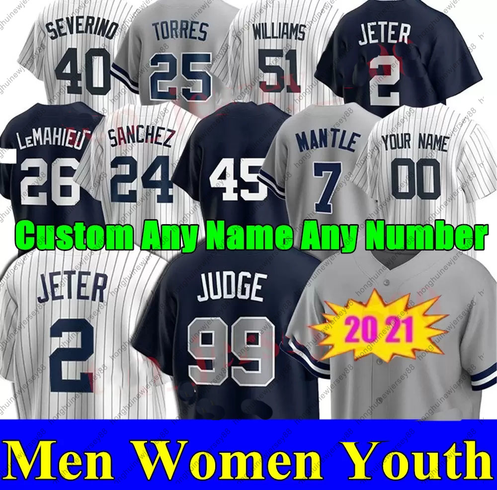 

Mens Derek Jeter DJ LeMahieu Aaron Judge Baseball Jerseys Mariano Rivera Babe Ruth YAnKee Bernie Williams Men Women Youth kids Custom jersey, As shown in illustration9