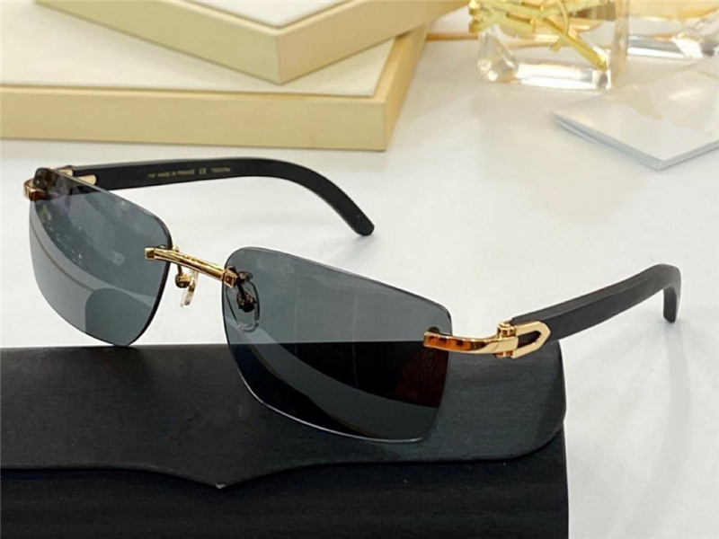 

Sunglasses For Men and Women Summer style Anti-Ultraviolet Retro Square Plate Frameless Fashion Eyeglasses Random Box T8200760, White;black