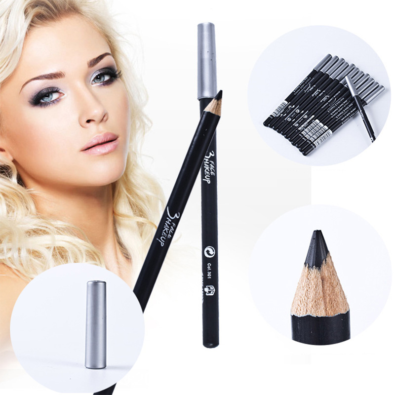 

Black Brown Eyeliner Waterproof and Sweat-proof Long-lasting Non-smudge Eyeliners Hard Core Eyebrow Pencil Makeup Tools wholesale, Please choose the color