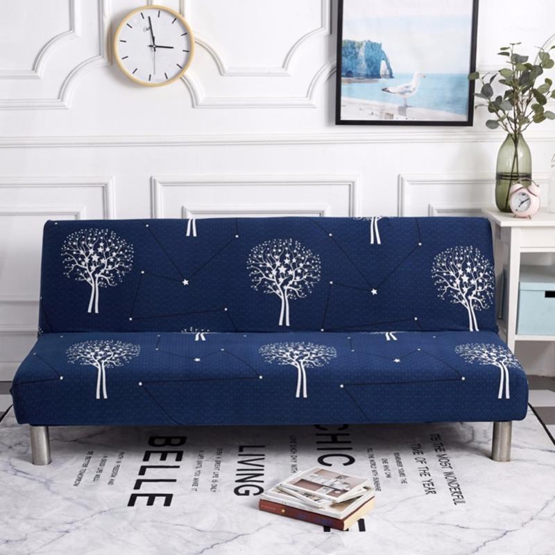 

Chair Covers 31Homing All-inclusive Sofa Cover Tight Wrap Elastic Protector Slipcover Without Armrest Printed Bed Couch Covers1