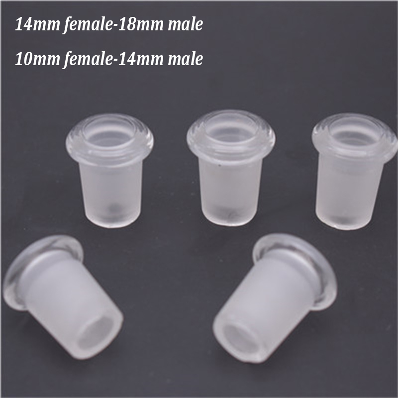 

Smoking Accessories Glass Drop Down Adaptor 10mm Female To 14mm Male, 14mm Female To 18mm Male Reducer Connector Slit Diffuser for Bongs