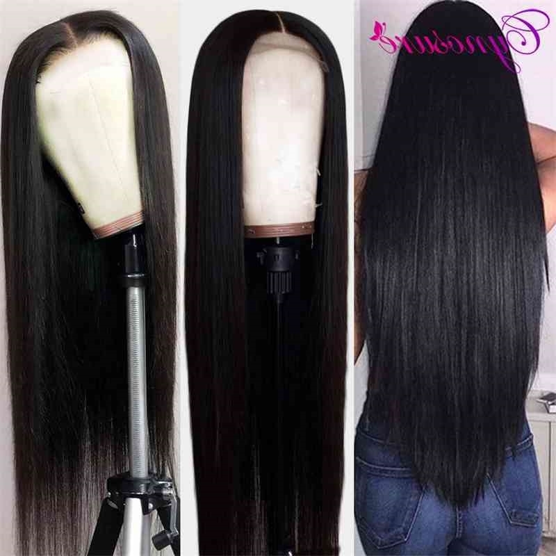 

Transparent Cynosure Front HD Human Hair Wigs Pre Plucked 180% Density 13X4/13X6 Remy Brazilian Straight Lace Wig for Women, 4x4 medium brown wig