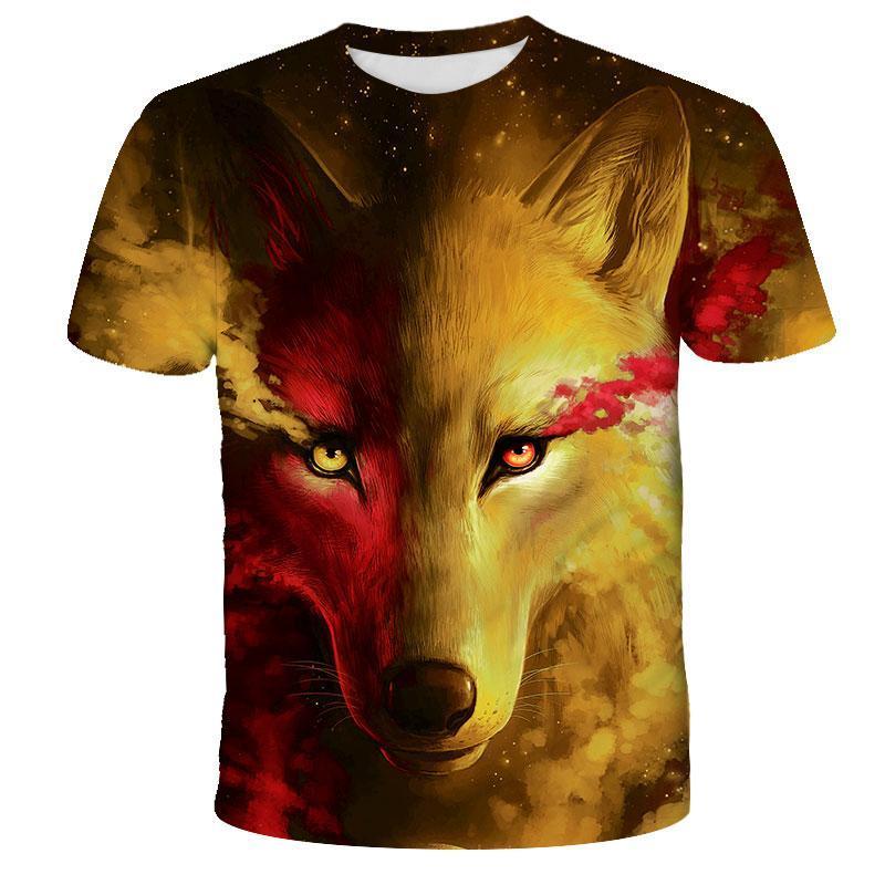 

Lovers Wolf Printed T Shirts Men 3d T -Shirts Drop Ship Top Tee Short Sleeve Camiseta Round Neck Tshirt Fashion Casual Brand, Ms995
