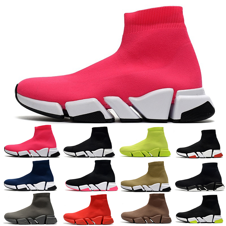 

Speed Sock trainers running shoes mesh mens Clearsole Lace-up triple black white red blue grey men women tennis trainers sports sneakers 36-45, Item#12