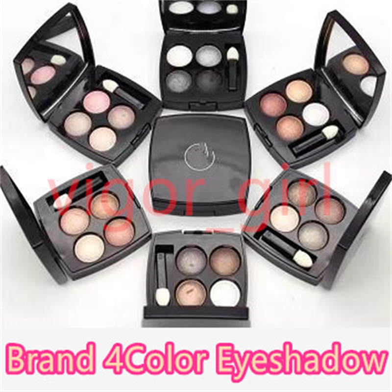 

Luxury Brand Makeup Eye shadow 4 Colors With Brush 6 Style Matte Eyeshadow shadows palette and top quality fast ship, Mixed color
