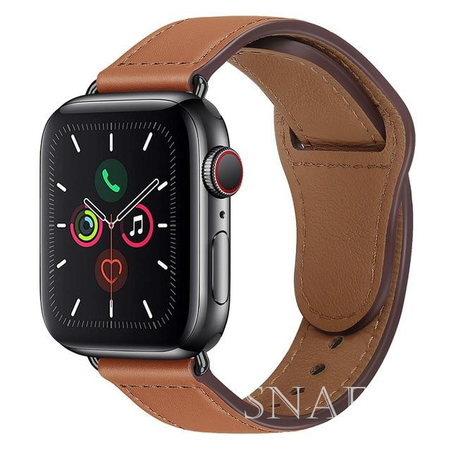 

Leather strap For Apple watch band 44mm 45mm 41mm 40mm 42mm 38mm Accessorie wristband correa bracelet iWatch series 3 4 5 6 SE 7