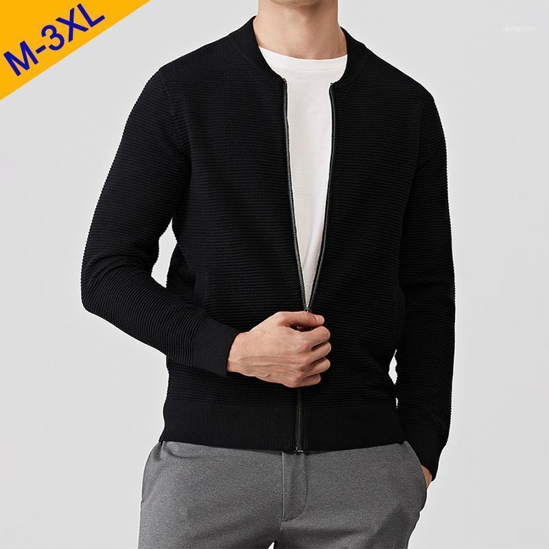 

Men's Jackets Wool Jacket Men Autumn Knitted Sweater Coat Male High Quality Classic City Fashion Korean Style 2021 Brand MuLS1, Black