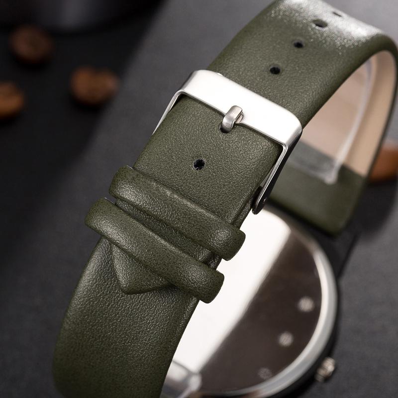 

Wristwatches 2021 Fashion Ladies Pu Leather Quartz Watch Simple Pastoral Style Forest Flower Student Casual, Brown