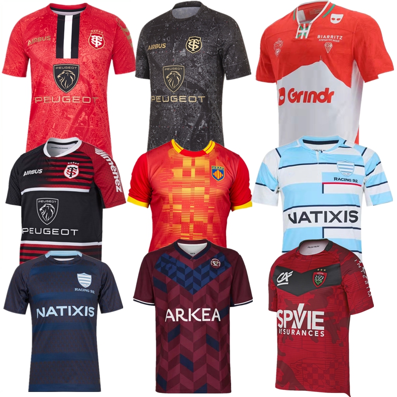 

2021 2022 BIARRITZ Toulouse Racing 92 rugby jersey 21 22 Stade Toulousain Rctoulon Union Bordeaux Begles home away Perpignan Ernest Wallon size S-5XL shirt, Toulouse champions cup x ernest wallon