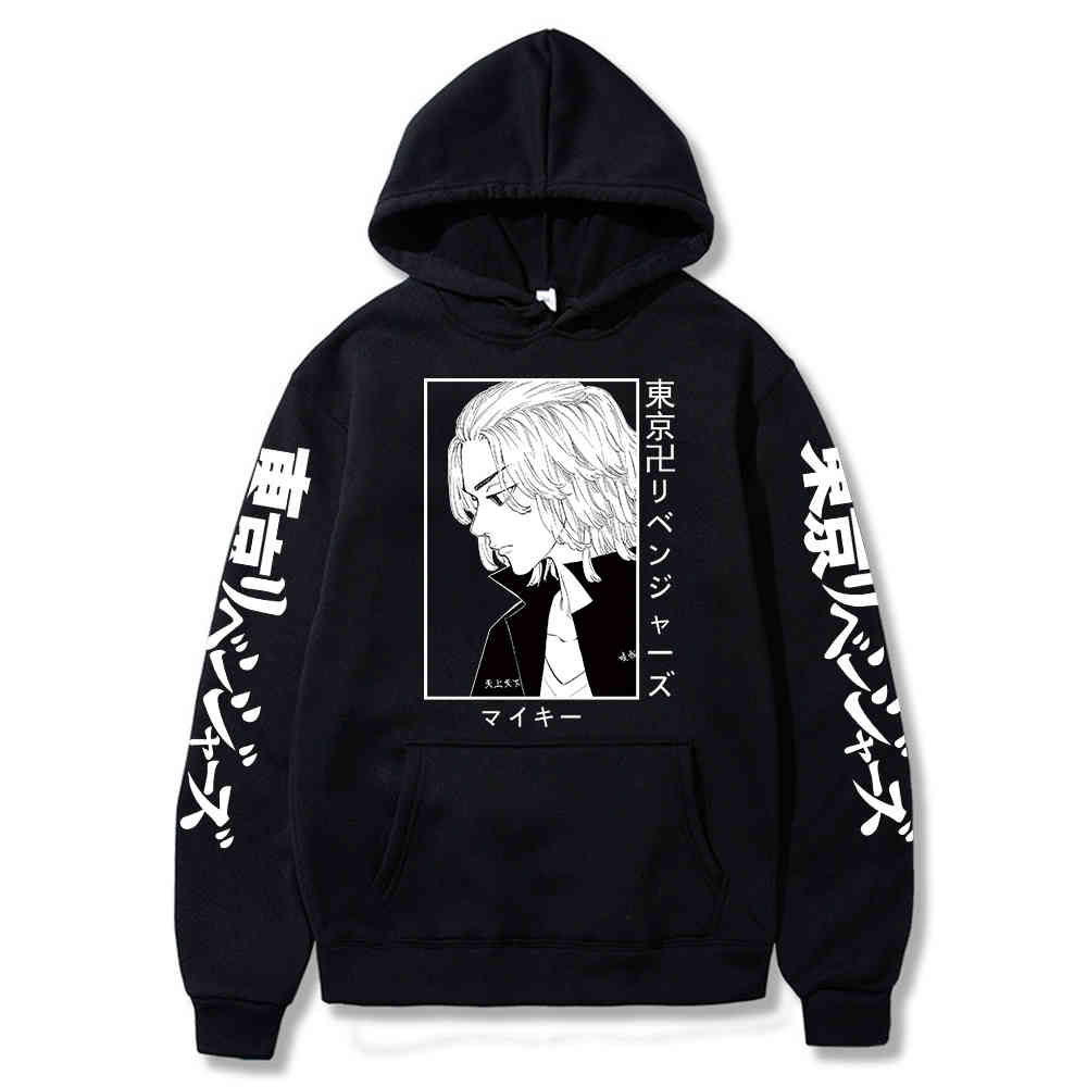 

tokyo revengers hoodie anime manjiro sano graphic for men sportswear cosplay boy girl street leisure harajuku clothes, Blue;black