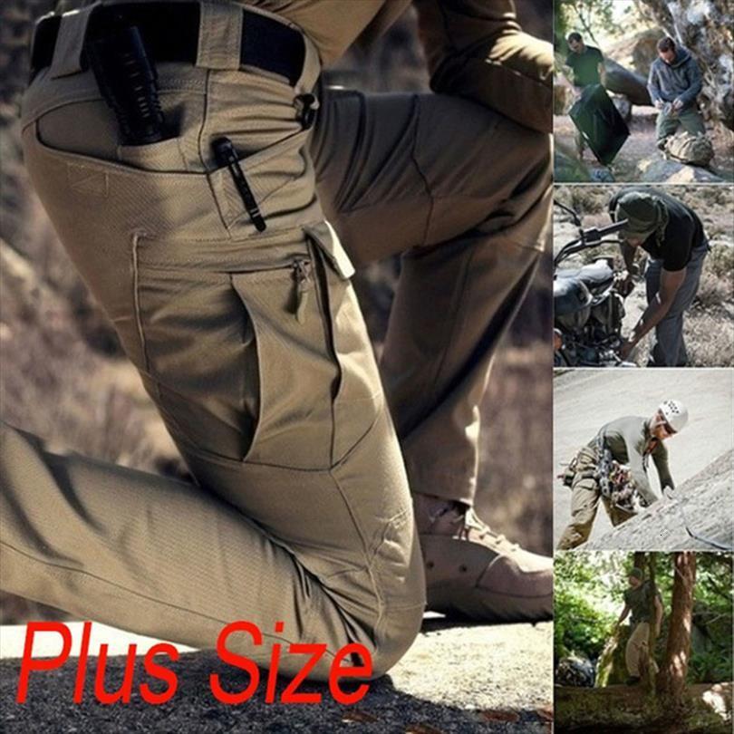 

s 6xl casual cargo classic women pants outdoor hiking trekking army tactical sweatpants camouflage military multi pocket trousers, Black