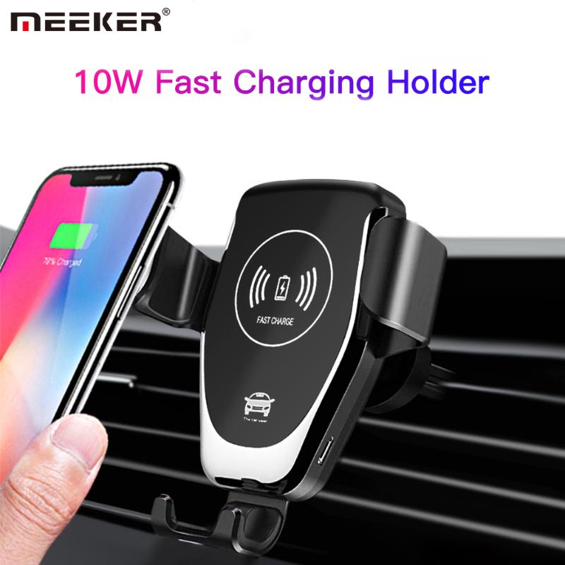 

Cell Phone Mounts & Holders Meeker Wireless Car Charger 10W Fast Charging Holder Mount For Gravity Bracket