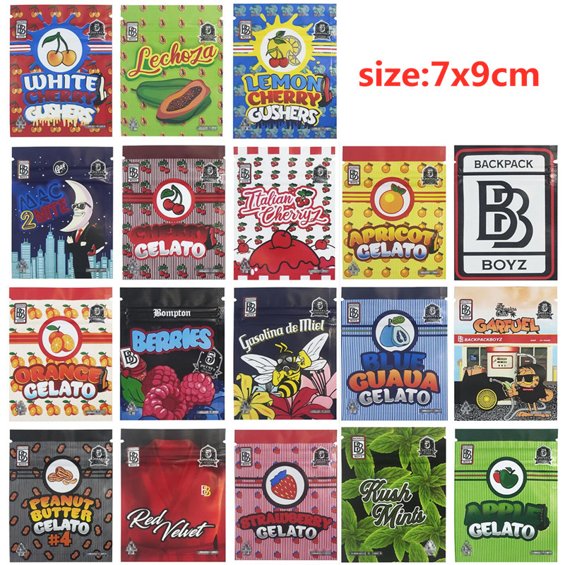 

7x9cm BB packing Bag Mylar Bags 18 types Childproof Tomyz Merzcato BACKPACK BOYZ 33 Lucky 420 Packaging