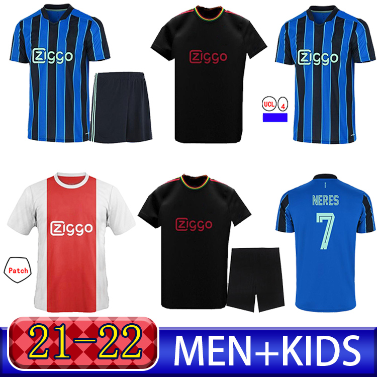 

amsterdam soccer jerseys 2021 2022 KUDUS ANTONY BLIND PROMES TADIC NERES CRUYFF aJAx jersey 21 22 men + kids kit football shirt uniforms awa, Black;yellow