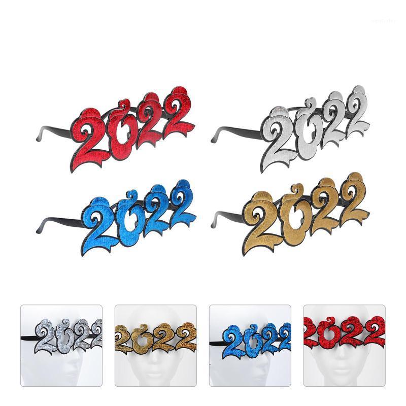 

Party Decoration 4Pcs Po Prop Glasses Frames Funny 2022 Year