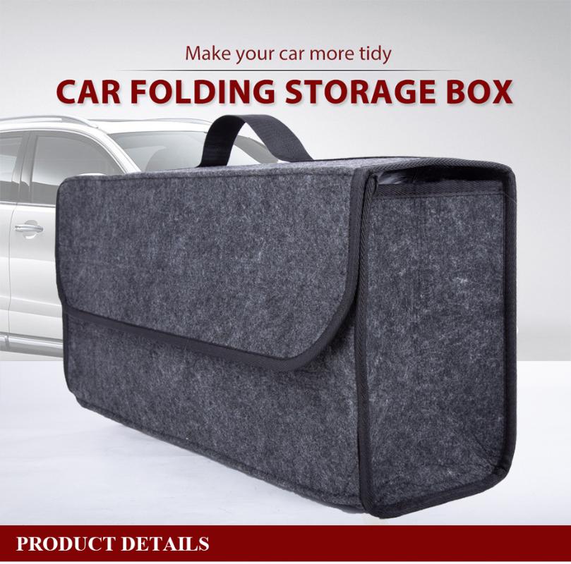 

Car Organizer Felt Cloth Storage Box Case Portable Foldable Trunk Auto Interior Stowing Tidying Container Bags